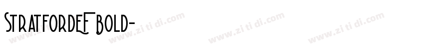 StratfordEF Bold字体转换
